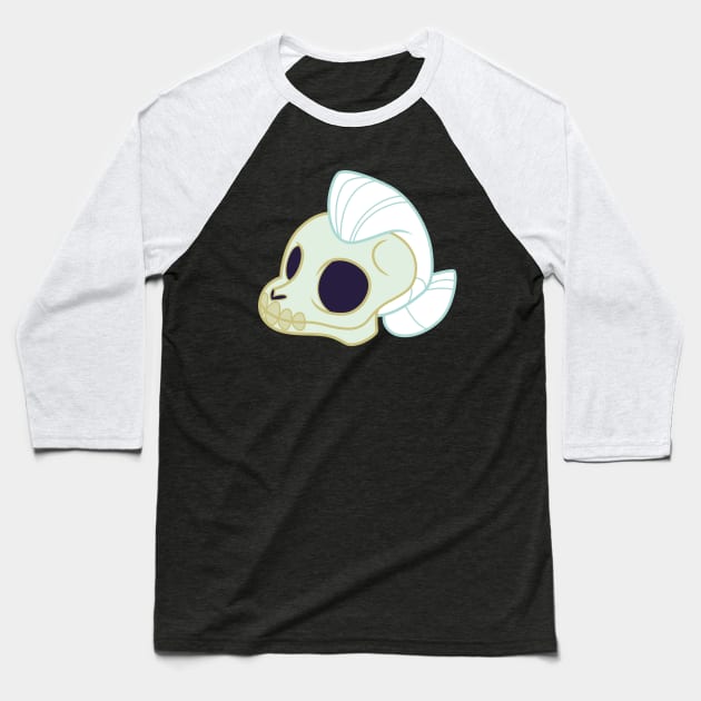 Granny Smith skull Baseball T-Shirt by CloudyGlow